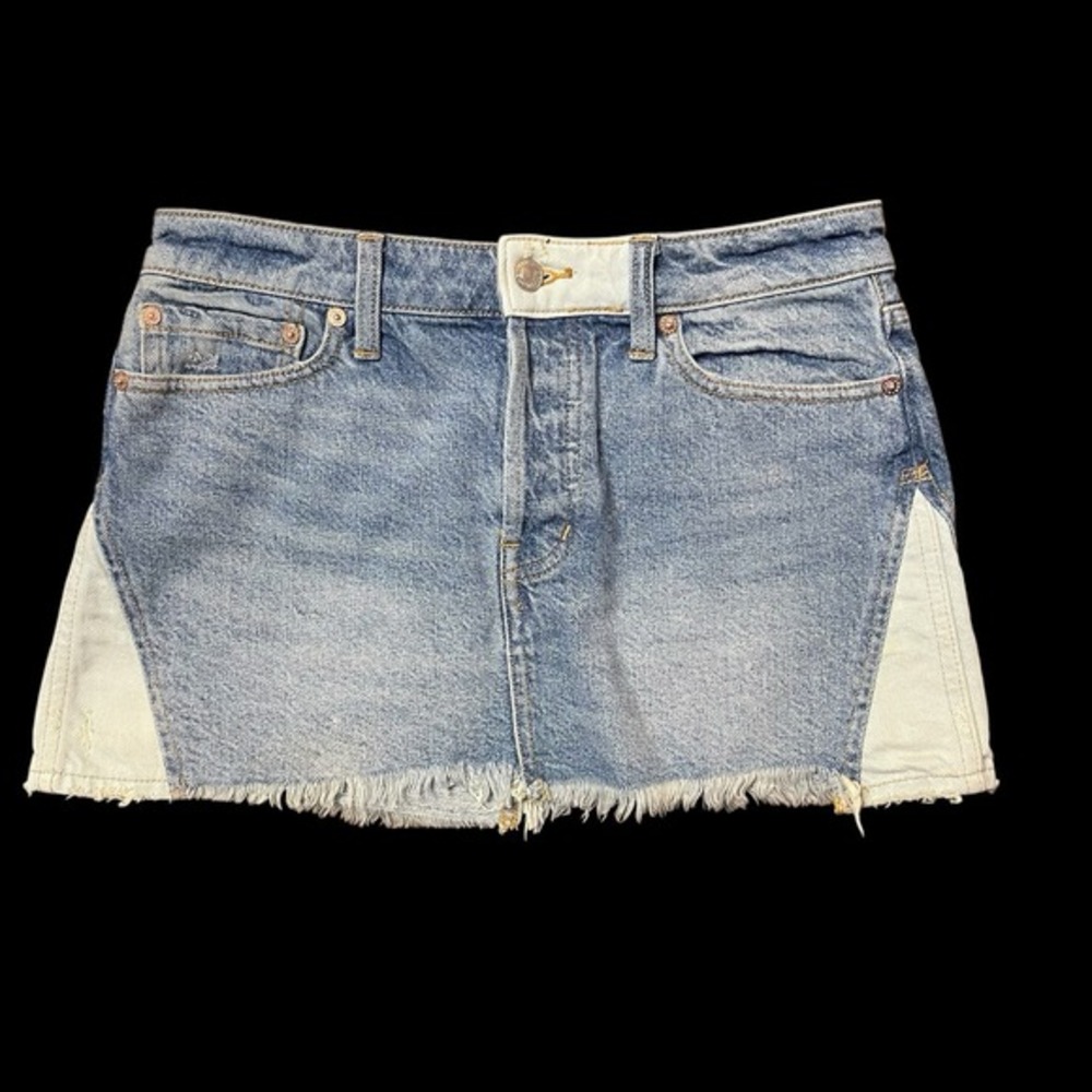 Free‎ People We The Free Micro Mini Skirt Womens 26 Colorblock Y2K Festival